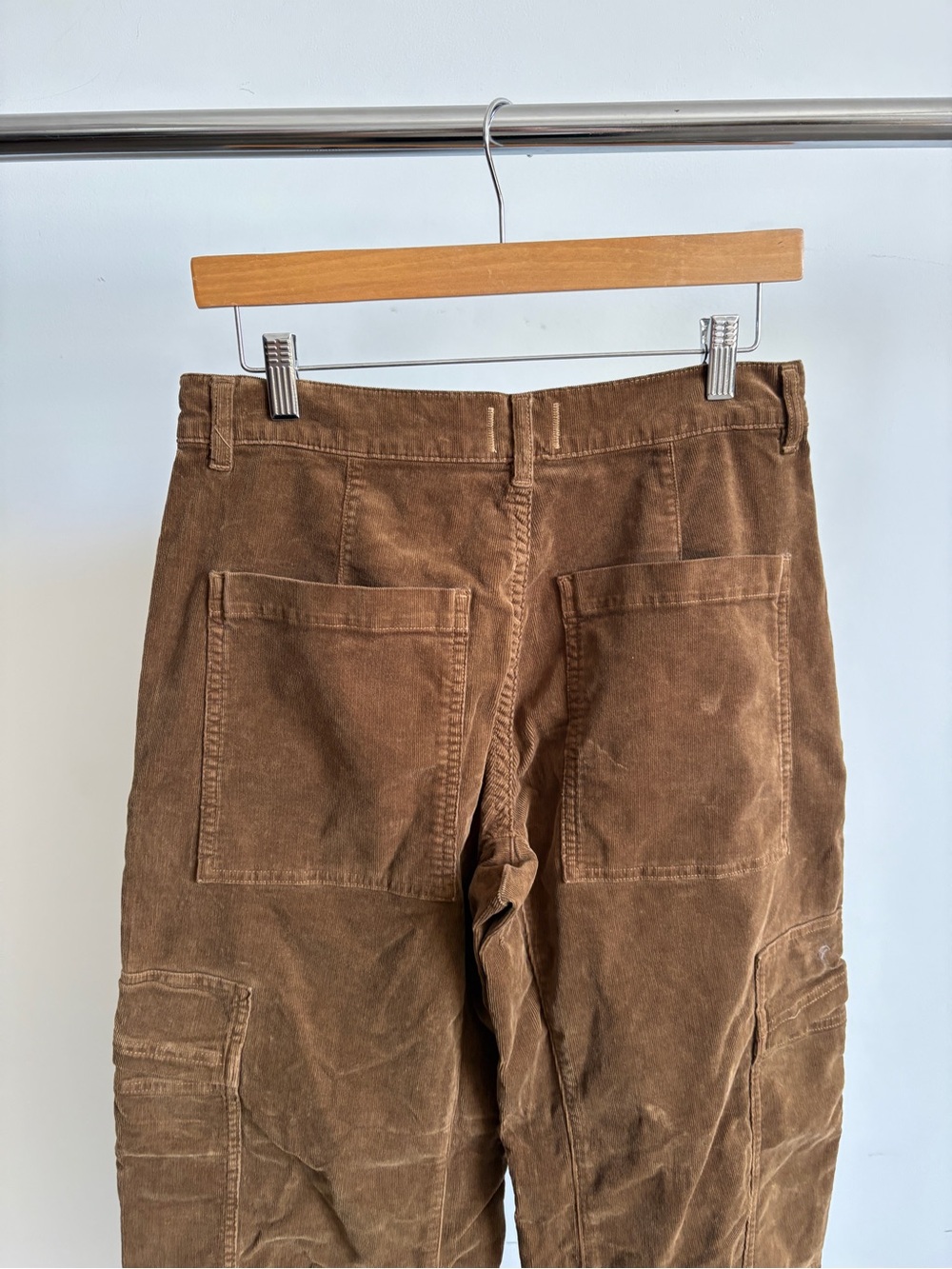 $268 NWOT Citizens Of Humanity “Marcelle” Cargo Pants in Brown Corduroy Sz 27 - Picture 7 of 13